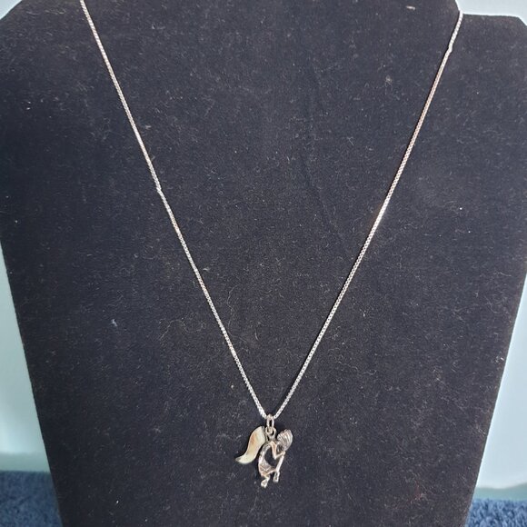 Vintage Sterling Silver Native American Kokopelli Flute Dancer Pendant Necklace - Picture 6 of 11